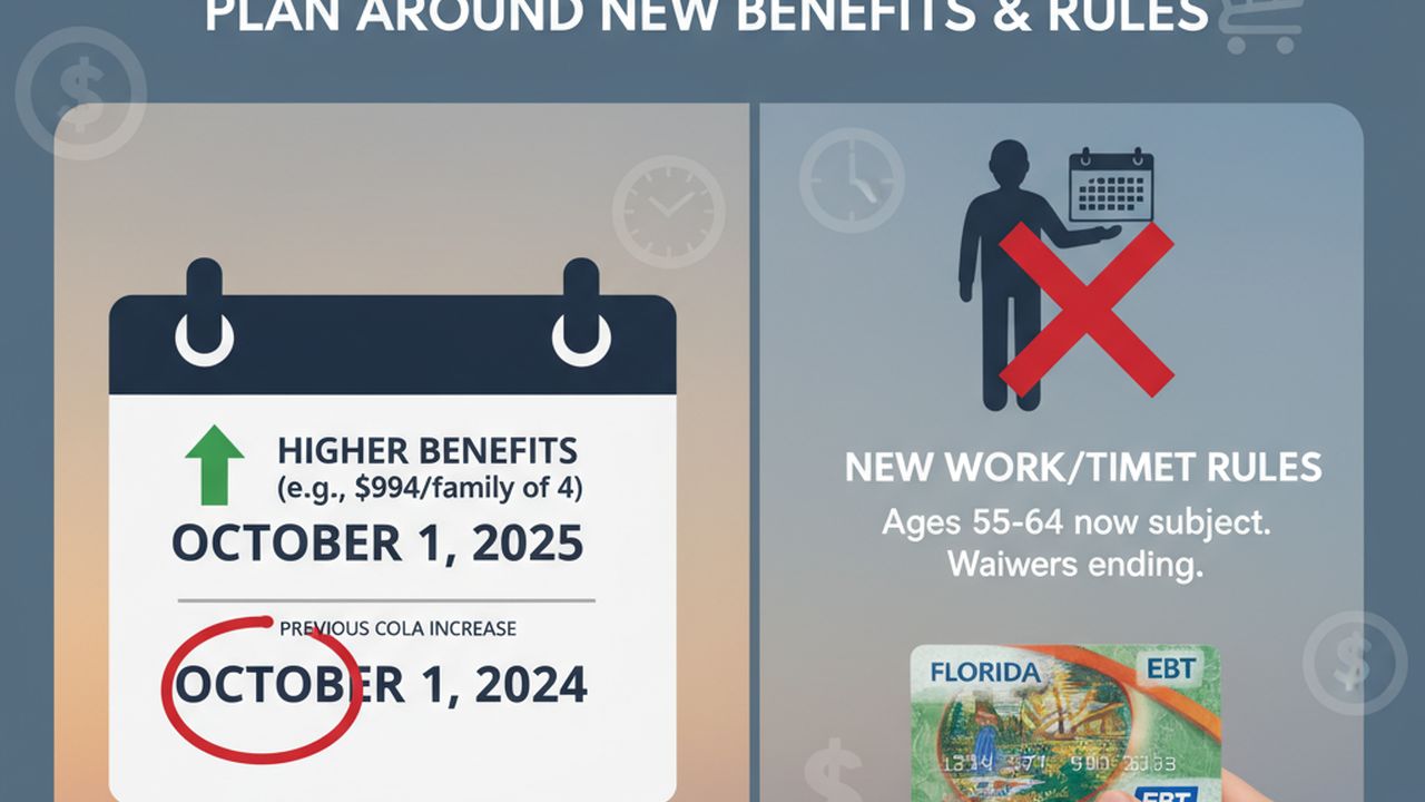 SNAP and EBT benefits are changing this fall: What Florida seniors, caregivers, and families need to know for 2025–2026